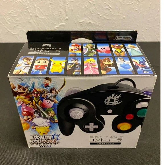 Japanese Super Smash Bros. Wii U Classic Black GameCube Controller
